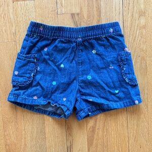 Girls lightweight denim shorts